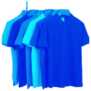 T-shirt en coton 100% pour homme, taille plus, imprimé sur mesure, de haute qualité, manches courtes, respirant, jersey uni, design pour polo - Product Image 2