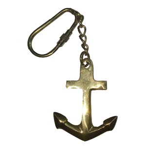 Nautique Miniature Laiton Navire Ancre Porte-clés En Gros De Luxe Vintage Article Indien Artisanat Article Nouveau Design 2025 Top Produit - Product Image 1