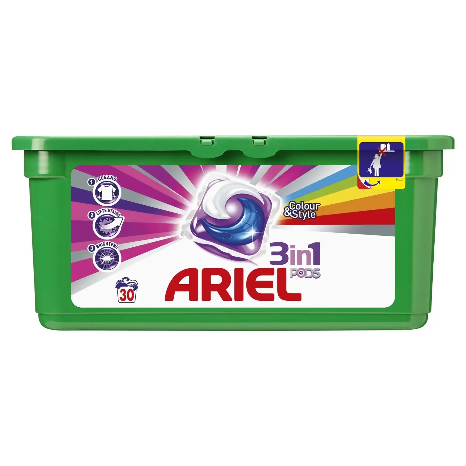 Ariel All In1 PodsプラスチックX1477G 15カプセルの洗濯洗剤/Ariel洗浄白色粉末洗剤低価格