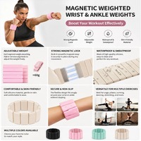 Pulsera Magnética de Silicona Multicolor Personalizada OEM con Peso para Muñeca y Tobillo para Ejercicio en Casa