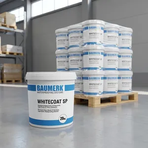Peinture d'isolation liquide acrylique écologique moderne, imperméabilisante, blanche, revêtement imperméable de qualité supérieure, membrane imperméable - Product Image 3