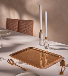 ถาดทองแดงใช้ในห้องครัวใช้ในโรงแรมและบ้านถาดเสิร์ฟขัดเงาสวยงาม - Product Image 2