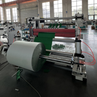 Machine de découpe et de rembobinage de rouleaux de tissu non tissé Mintai pour la conversion de rouleaux de TNT, de spunbond et de matériaux flexibles