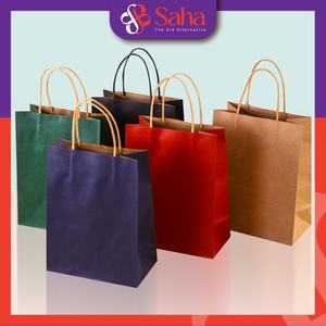 Papel Kraft personalizado de impresión OEM, regalo de Compras de moda, bolsa Kraft, bolsas de papel de Color personalizadas de lujo - Product Image 3