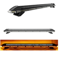 Barra de luz estroboscópica de seguridad para techo de 12-24V, barra de luz de advertencia intermitente LED, barra de luces de emergencia blanca ámbar para camión
