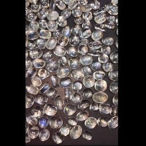 หินมูนสโตนสีรุ้งธรรมชาติขนาด8มม. ถึง14มม. 253ชิ้นทรงรี1075 CTS Lot iroc ขายคุณภาพสูงแค็บเรา $222สำหรับทุกคน - Product Image 2