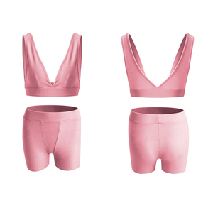 2026 Summer Plus Size Yoga <b>Sets</b> Two Piece High Waisted Skinny Fit Biker Short Gym Fitness <b>Set</b> 100% Cotton Breathable Quick Women - Product Image 6