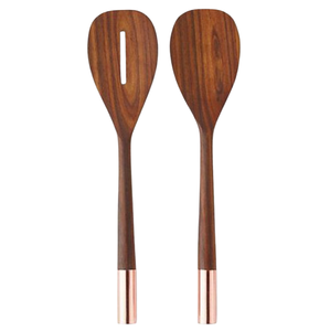 Utensilios de cocina de madera natural Cucharas de cocina Utensilios de madera Espátula Reutilizable Hecho a mano Juego de cubiertos de madera natural - Product Image 3