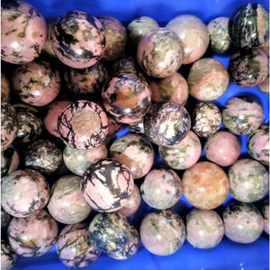 Vente en gros de sphères boule de cristal de quartz rhodonite pierre naturelle Feng Shui pierre précieuse Reiki spirituel décoratif minéraux mascotte - Product Image 3