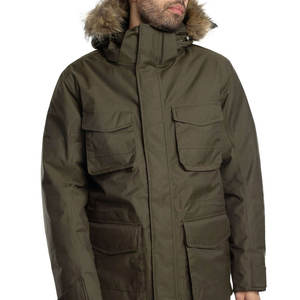 Veste parka décontractée d'hiver chaude de style nouveau avec fermeture éclair imperméable respirante service OEM vestes parka pour hommes - Product Image 2