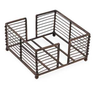 Atractivo organizador de cestas para servilletas de metal, ideal para espacios de comedor, hoteles, restaurantes, oficinas, banquetes y reuniones - Product Image 6