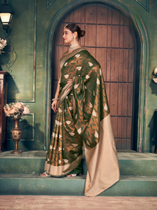 Super nouvelle collection de saris en soie Zari traditionnels pour les fêtes - Product Image 6