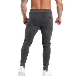 Venta al por mayor personalizado gimnasio algodón Jogger pantalones de chándal para los hombres deportivo entrenamiento Fitness pantalones de chándal cintura elástica llanura teñida técnica - Product Image 5