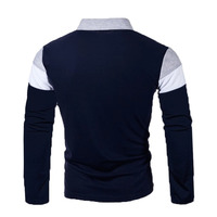 T-shirt à manches longues pour homme de qualité supérieure, col rond décontracté, logo personnalisé sur le devant, 100% coton respirant, coupe ample en toile