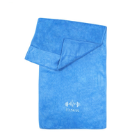 Usine de haute qualité OEM Logo personnalisé Séchage rapide Absorbant Tapis de gymnastique Serviette en microfibre Serviette pour salle de sport Yoga Fitness Sports