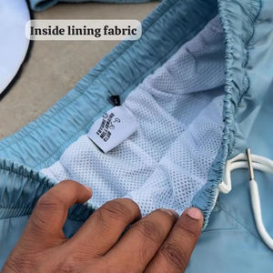 Conjunto de Chaqueta corta cortavientos de dos piezas personalizada de verano Conjunto corto de chándal cortavientos para hombre - Product Image 6