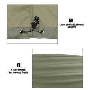 Nouveau design hommes utilitaire gilet léger softshell sans manches veste imperméable coupe-vent doublé polaire sports de plein air décontracté - Product Image 5