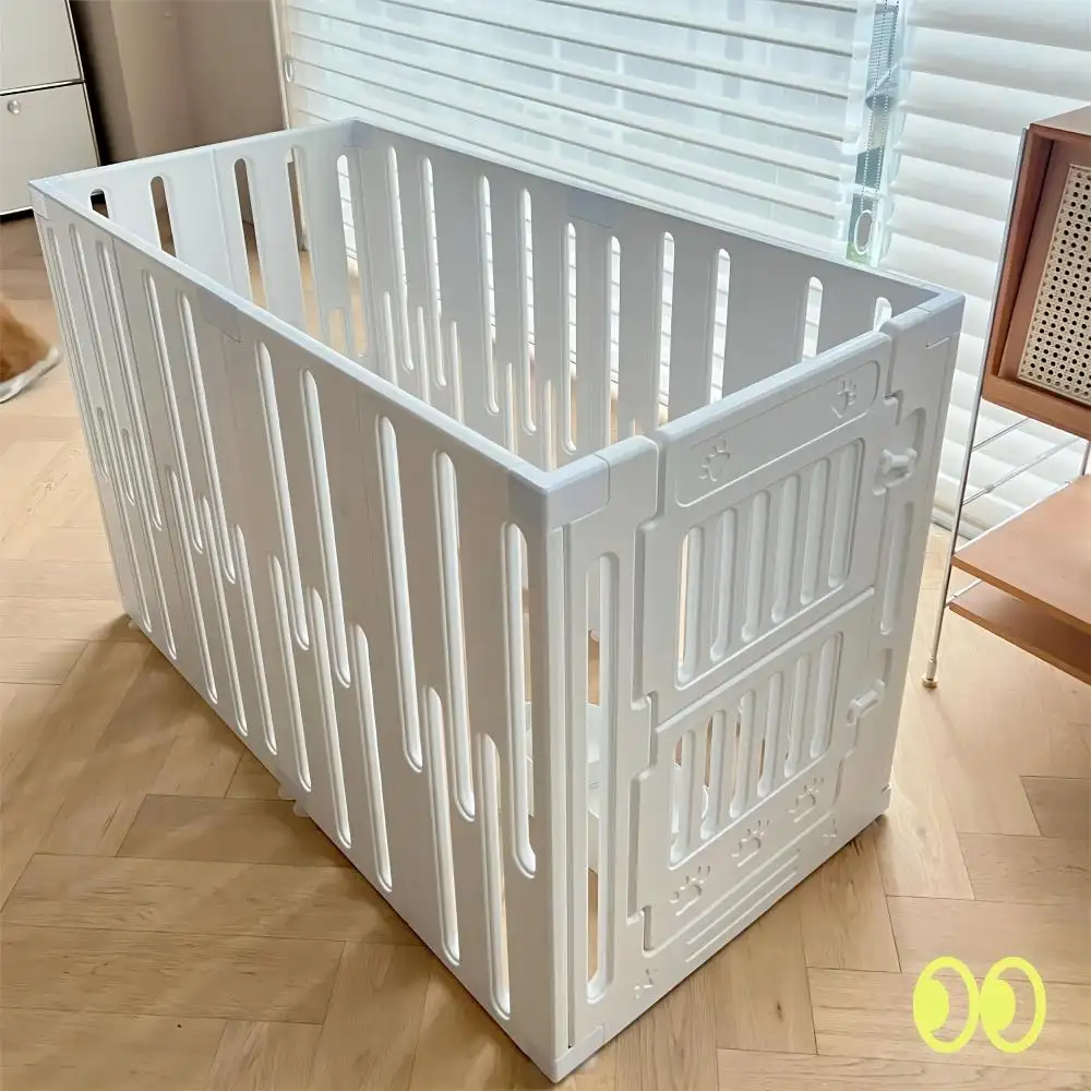 Dog Playpen Pet Cat Enclosure Crate Indoor Puppy Exercise Cage Safety Play Pen Fence Whelp ing Box Large Kennel Portable Cattery