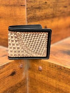 Nueva moda, billetera de cuero mecanizada a mano para hombre, cremallera larga, superventas, patrón occidental, tarjetero de cuero genuino, carteras para hombre - Product Image 2