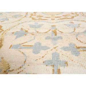 Erbe Ivory Hand Knotted <b>Wool</b> Rug Medallion Pattern for Living Room Decorations Hallway Rectangular Rectangle LVV-3037 (CS-01) - Product Image 3