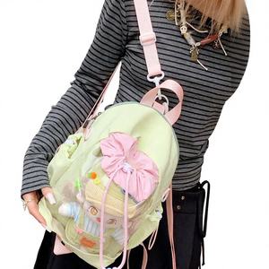 Fashion Versatile Transparent Ita Bag Cute 20cm 10cm Doll Bag For Kids Outdoor <b>Small</b> Crossbody <b>Backpack</b> Travel Daily Use - Product Image 1