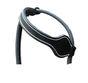 Haute qualité en cuir occidental noir une oreille Headstall équestre Tack ensemble collier de tête en gros équitation produits en cuir - Product Image 6