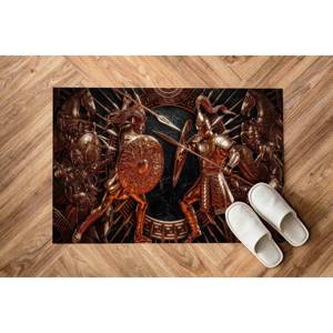 Tapis Spartan Warrior : Tapis antidérapant imprimé en 3D, tapis doux non tissé - Product Image 1