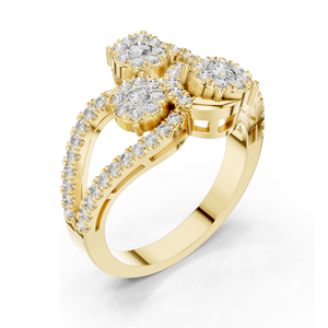 Anillo de Diamante de Laboratorio de 0.778 CT para Mujer, Claridad VVS-VS EF, Oro de 18KT, 14KT, 10KT y Plata 925, Oro Rosa, Amarillo y Blanco - Product Image 4
