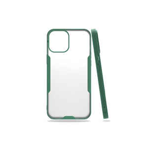 Étui de protection en silicone de qualité supérieure de la série Frm Parfait, vert foncé, pour iPhone 12 7 Plus XS - Product Image 1