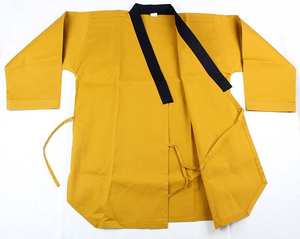 Traje de Kareta de alta calidad para adultos personalizable cómodo para hombres y mujeres para artes marciales y ropa en color negro y amarillo - Product Image 3