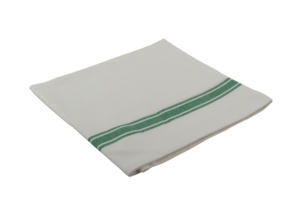 <b>Set</b> of 12 Vintage Strips Golf <b>Towels</b> 100% Cotton for Kitchen Green Color Checkered Pattern Woven Technique Home Use Children - Product Image 2