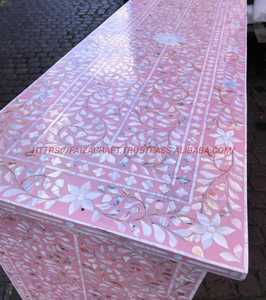 Table de style moderne en incrustation d'os avec tiroir Mobilier de salon à prix économique pour chambre à coucher hôtel ou appartement - Product Image 4