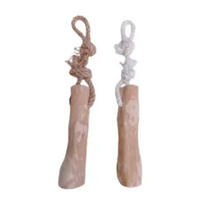 Coffee Wood Dog Chews Toy com Rope Knot Handmade, alto lucro exportado em grandes quantidades para o mercado da Nova Zelândia