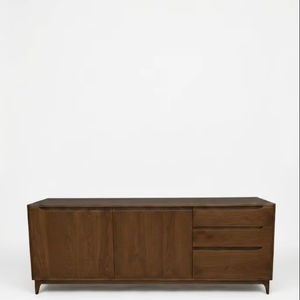 Cabinet Ethnicraft Wave <b>Sideboard</b>( two doors and three drawers) Dark Brown - Product Image 1