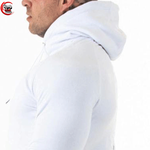 Sweat à capuche en éponge française 100% coton de luxe pour hommes Logo imprimé personnalisé surdimensionné col à capuche vêtements d'hiver teints unis - Product Image 6