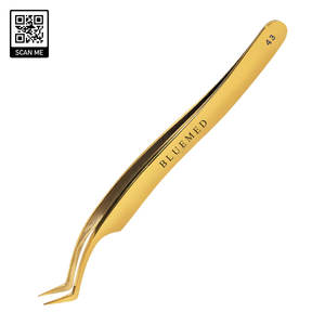 แหนบต่อขนตาสแตนเลสความแม่นยำสูง แบบตรงและโค้ง สำหรับแยกขนตา ต่อขนตา ป้องกันแม่เหล็ก ใช้งานสะดวก - Product Image 2