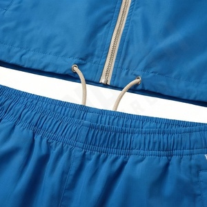 Conjunto Corto de Chaqueta Cortavientos Ajustada de Nailon para Hombre, Ligero, de Secado Rápido, Chaqueta y Pantalones de Chándal de Dos Piezas, Ropa Deportiva con Logotipo Personalizado - Product Image 5