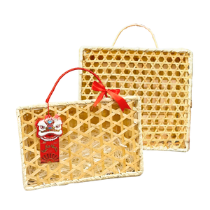 ตะกร้าไม้ไผ่สานตกแต่งสำหรับเป็นของขวัญของขวัญของชำร่วยของขวัญแต่งงานของขวัญอีสเตอร์ธุรกิจของขวัญอีสเตอร์ - Product Image 1