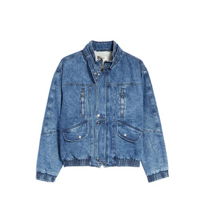 แจ็กเก็ตผ้าเดนิมสำหรับผู้ชายเสื้อแจ็กเก็ตยีนส์ฮิปฮอประบายอากาศได้ดีคุณภาพสูงสำหรับผู้ชาย - Product Image 6