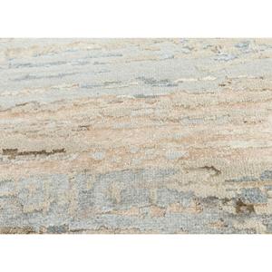 พรมขนสัตว์ผสมไหมไผ่สีน้ำตาลอ่อนนุ่มพิเศษ ลายแบบนามธรรม สำหรับตกแต่งบ้านและทางเดิน - พรมจาอีปุร์ รุ่น AU ลาย Chaos Theory - Product Image 3