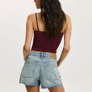 Shorts en jean pour femmes de haute qualité, design tendance, respirants, taille haute, shorts en jean pour femmes - Product Image 2