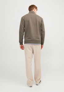 Streetwear classique pour hommes Pull à demi-fermeture éclair Logo personnalisé en gros Sweat-shirt zippé pour hommes 1/4 Sweat-shirt thermique à fermeture éclair pour hommes - Product Image 2