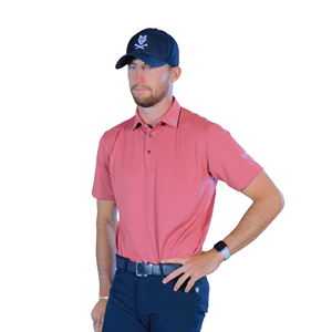 Chemises et hauts de golf pour hommes Red Alligator, 100 % polyester, tricotés, imprimés par sublimation, séchage rapide - Product Image 1