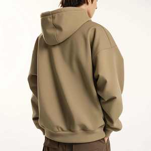 Sweat à capuche streetwear pour homme, entièrement zippé, avec logo personnalisé, 500 GSM, en toile 100% coton, motif uni, séchage rapide et respirant - Product Image 4