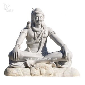 Tượng Thần Hindu Được Chạm Khắc Bằng Tay Tùy Chỉnh, Tượng <span class=keywords><strong>Shiva</strong></span> Lớn, Tượng Thần Ấn Độ Bằng Đá Cẩm Thạch Trắng Tượng Chúa <span class=keywords><strong>Shiva</strong></span> - Product Image 2