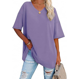 T-shirt respirant en tricot, style décontracté, t-shirt surdimensionné - Product Image 3