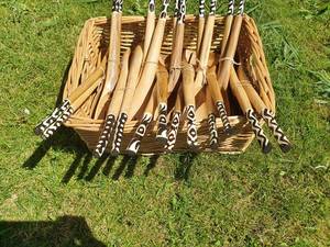 Elegante Juego de Servidores de Ensalada de Madera Hechos a Mano, Diseño Mina, Mango Ecológico, Logotipo Personalizado, Utensilios de Cocina Pulidos para Servir - Product Image 5