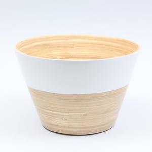 Pot de plantes en bambou de haute qualité, jardinière enroulée écologique vintage, logo et taille personnalisés du Vietnam - Product Image 3