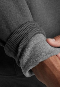 High Quality 350gsm Heavyweight Blank Fleece Hoodies Unisex Solid Color Winter Thick Warm Cotton <b>Pullover</b> Hoodie - Product Image 3