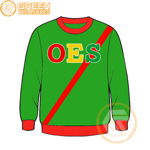 Orden personalizada de la estrella del Este Sudadera bordada de lana de algodón Suéter de alta calidad Ropa griega OES Sudaderas - Product Image 6